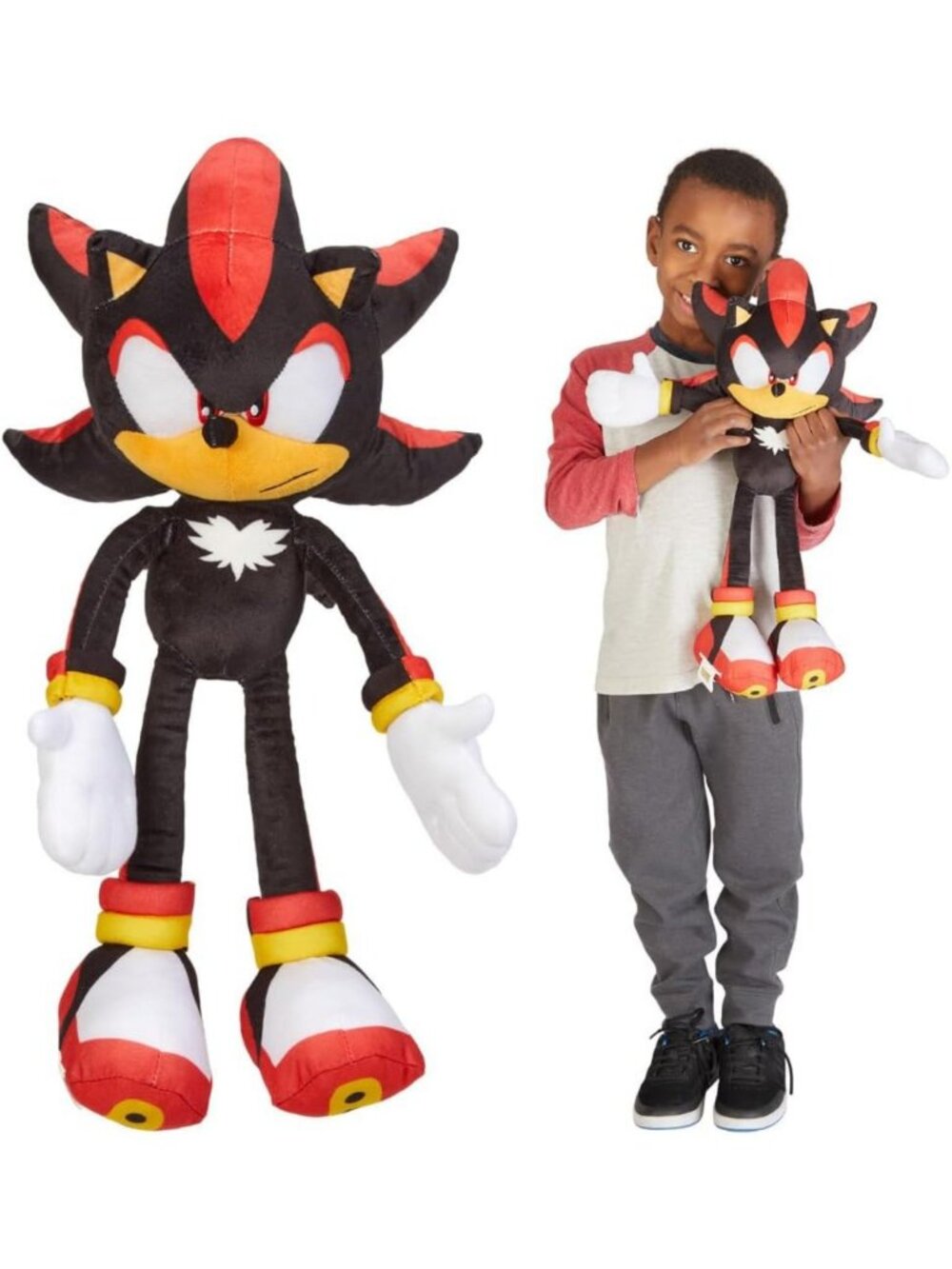 Super Soft Plush Shadow Hedgehog Cuddle Pillow Buddy for Kids - Anime Bedding